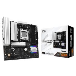 Asrock A620AM PRO RS, AMD A620A, AM5, Micro ATX, 4 DDR5, HDMI, DP, 2.5G LAN, RGB, 3x M.2 Asrock A620AM PRO RS, AMD A620A, AM5, Micro ATX, 4 DDR5, HDMI, DP, 2.5G LAN, RGB, 3x M.2